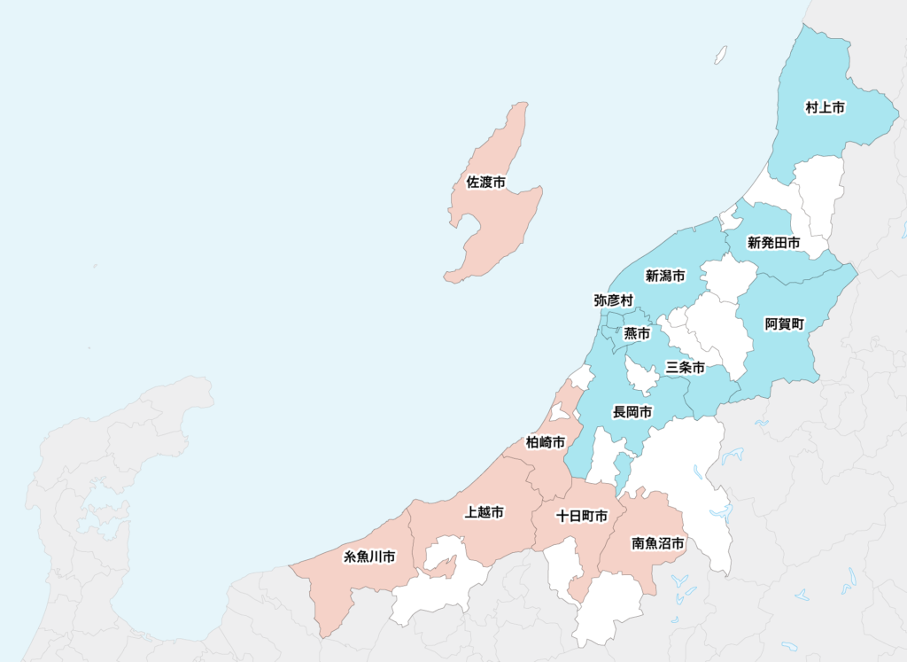 34新潟県聖火リレーマップ