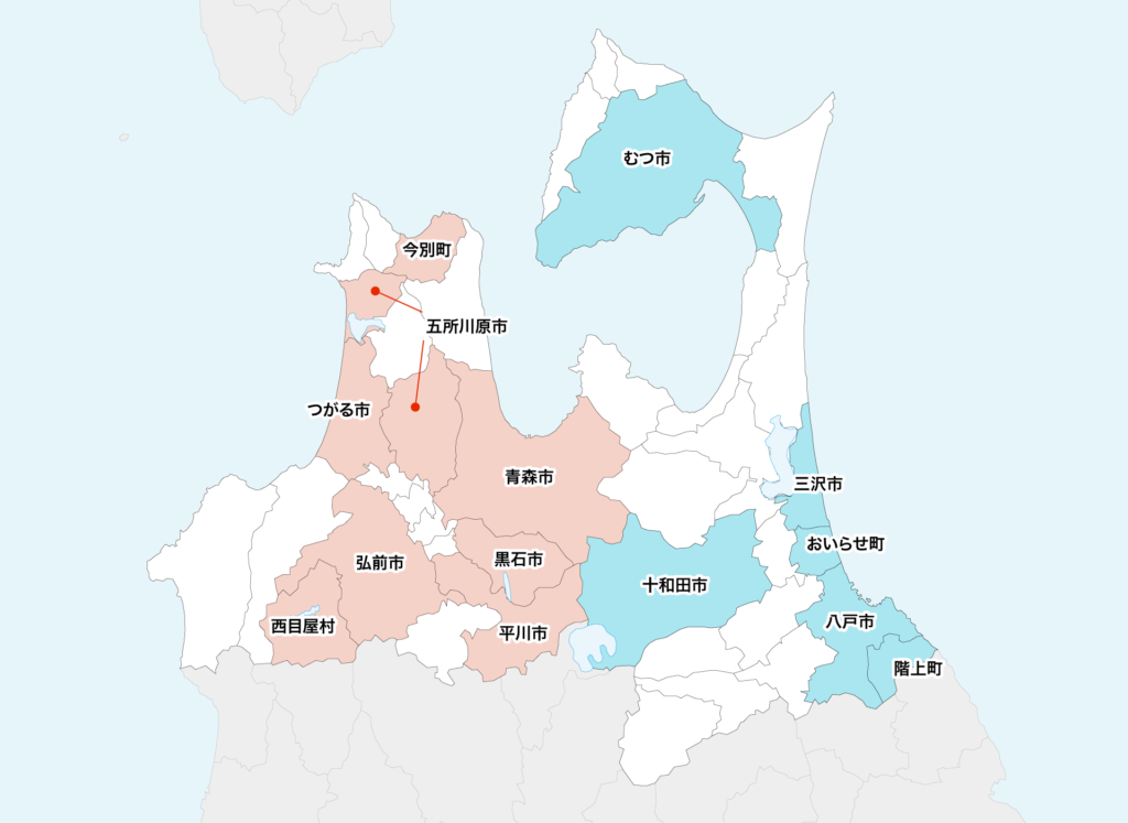 37青森県聖火リレーマップ