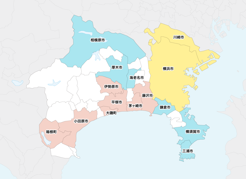 43神奈川県聖火リレーマップ